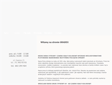 Tablet Screenshot of gradex.pl